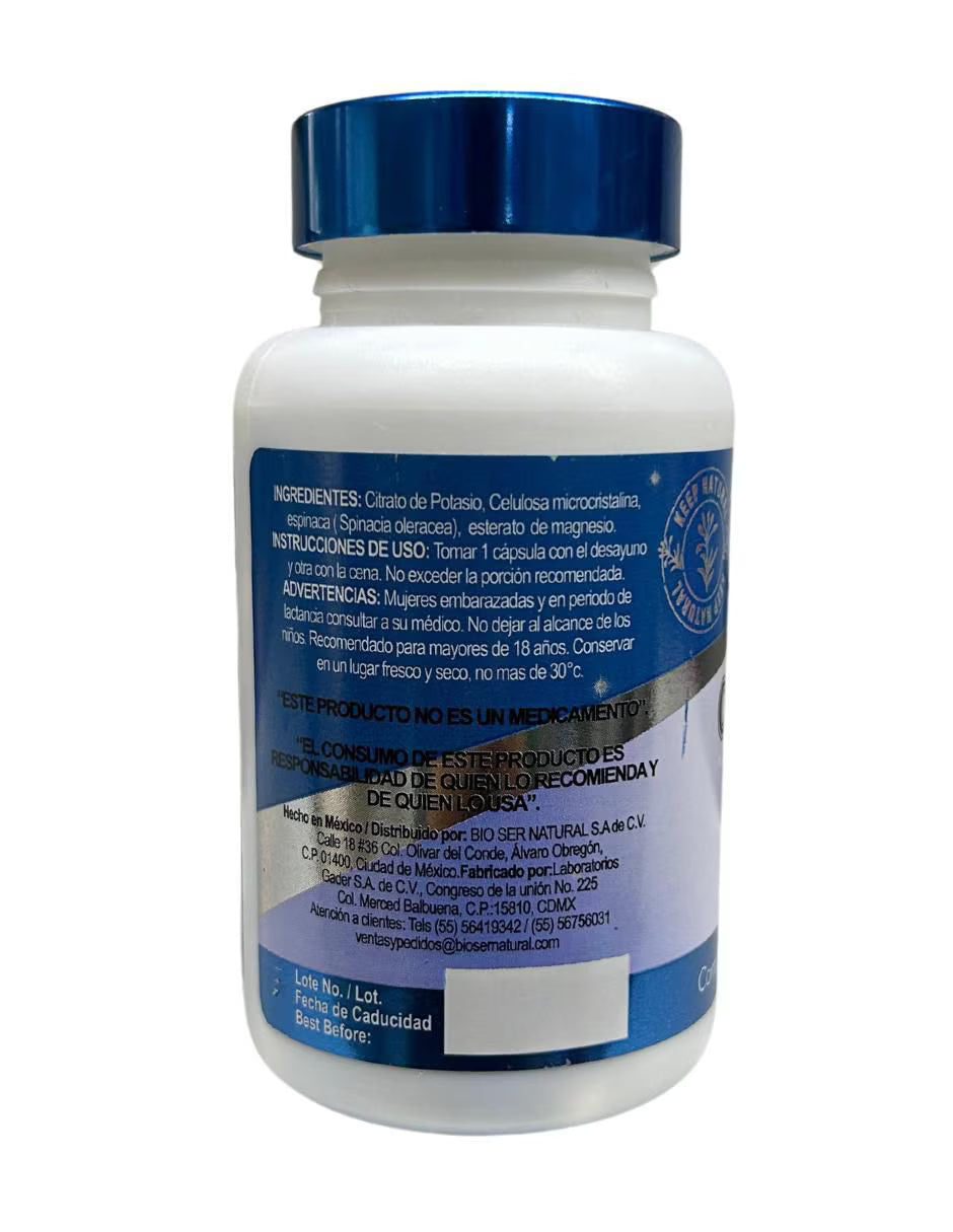 CITRATO DE POTASIO 60 caps de 500mg