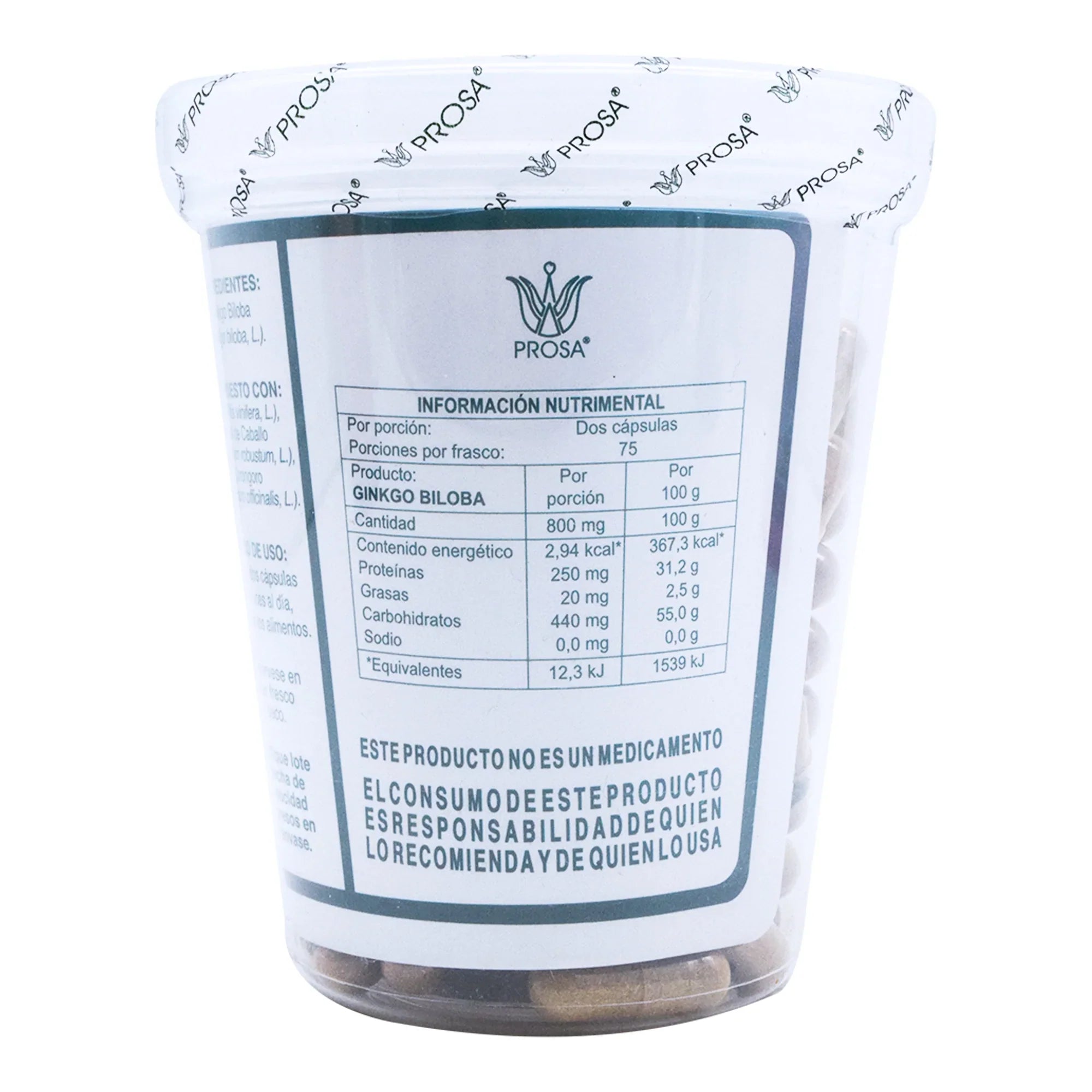Ginkgo Biloba Ginko Prosa 150 Cápsulas