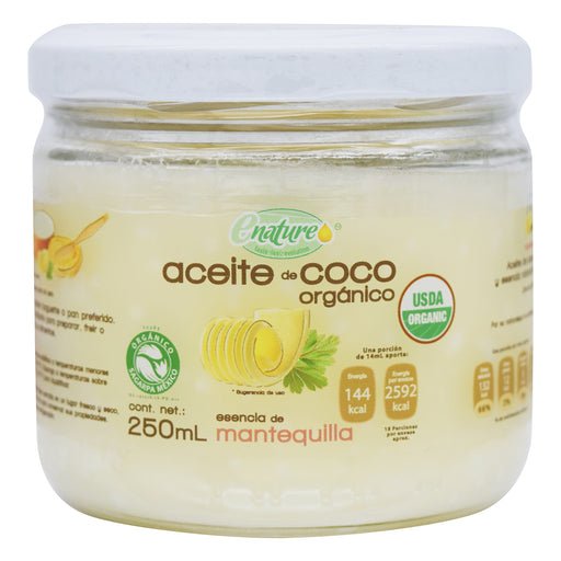 Aceite De Coco Sab Mantequilla 250 Ml E-Nature