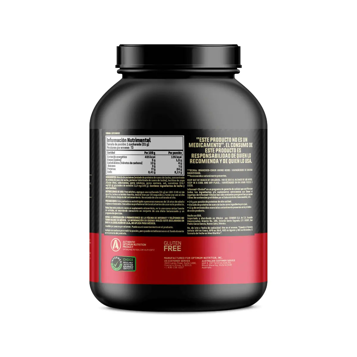 Gold Standard 100% Whey 5 Lbs Vainilla Ice Cream Optimum Nutrition. Optimum Nutrition