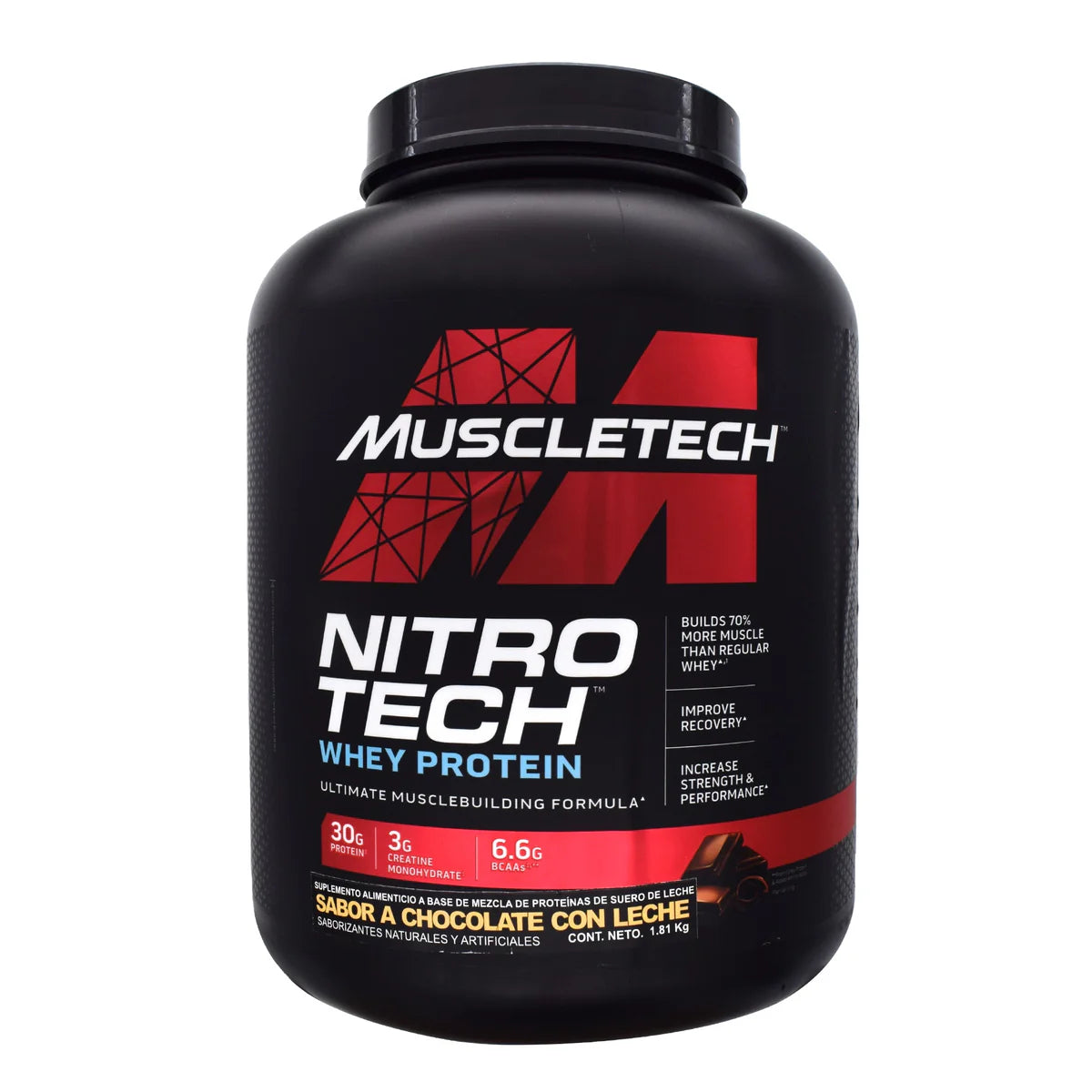 NITROTECH PERFORMANCE MUSCLETECH CHOCOLATE con leche 4 lbs