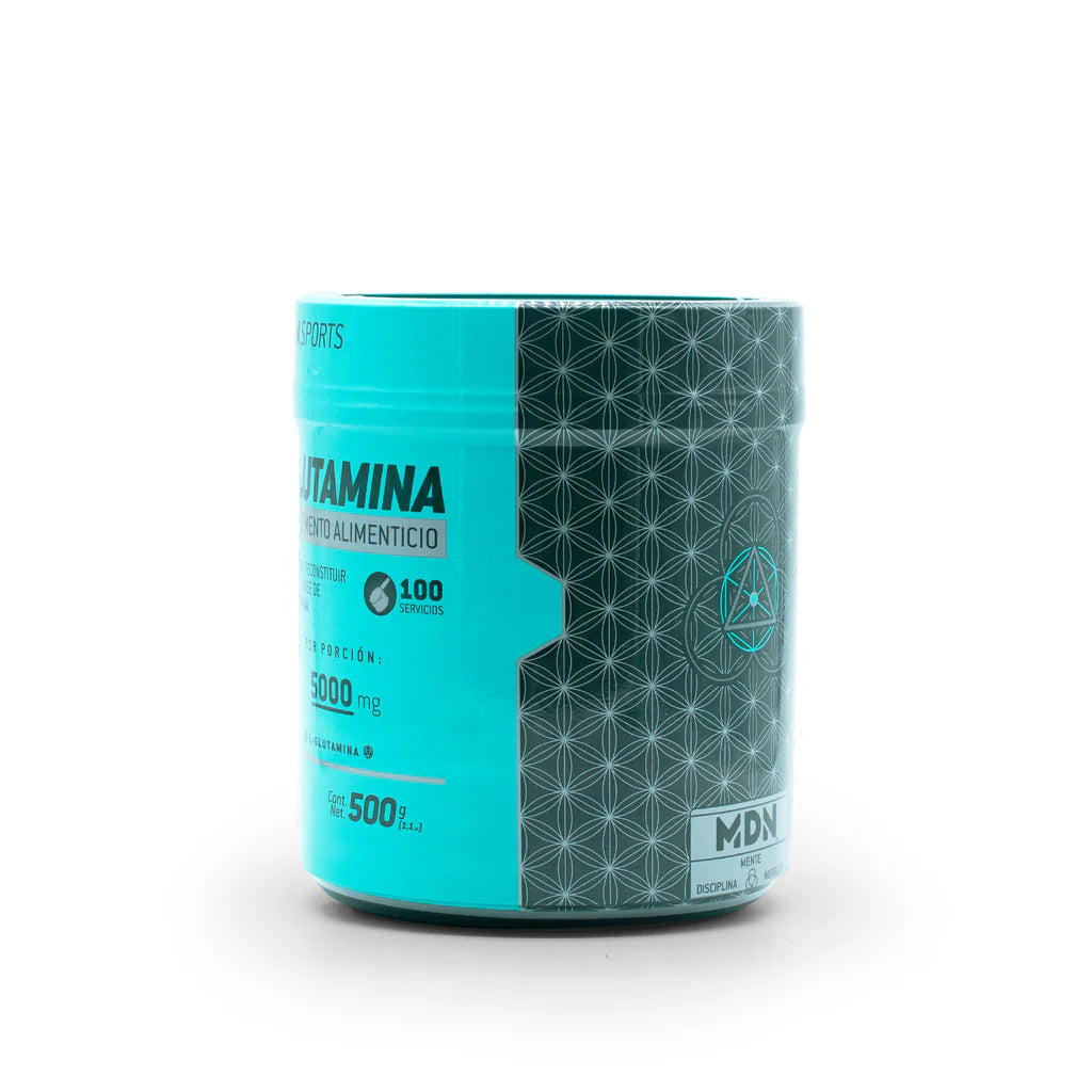 L-glutamina MDN Sports 500g 100 Servicios 100% Pura Glutamina
