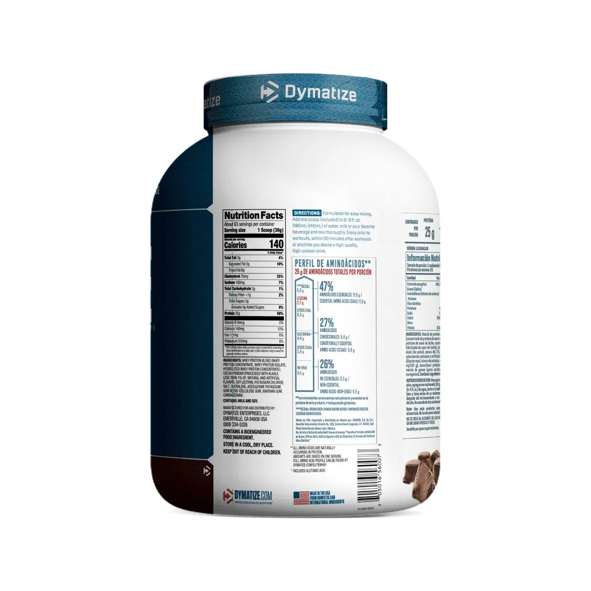 DYMATIZE ELITE 100% WHEY CHOCOLATE 5 LIBRAS
