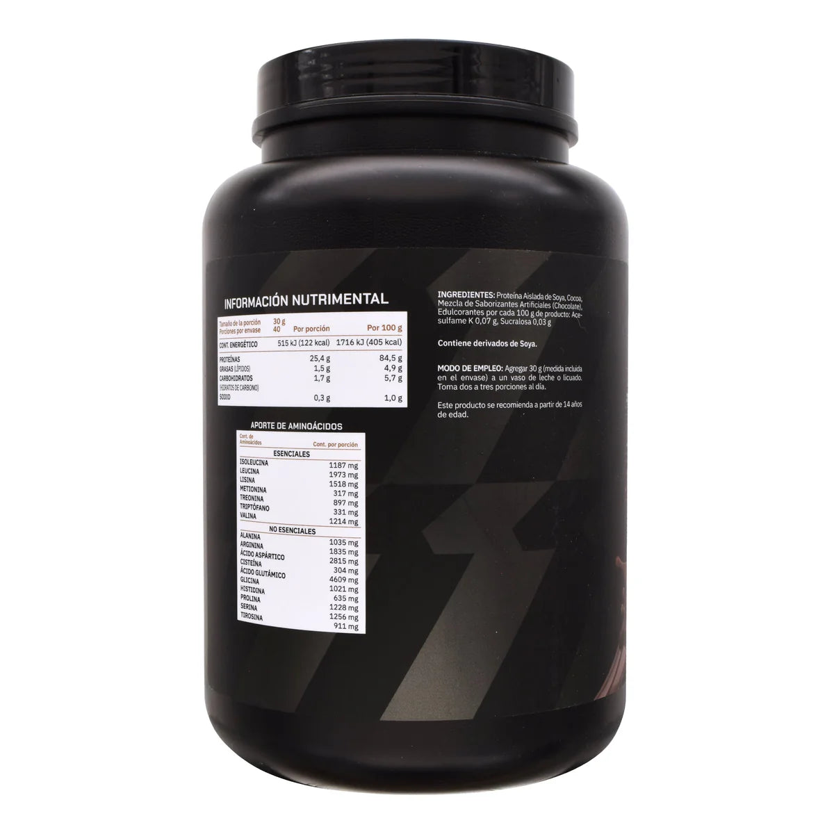 Suplemento proteína Prowinner con proteína de soya con aminoácidos sabor chocolate 1.2 kg