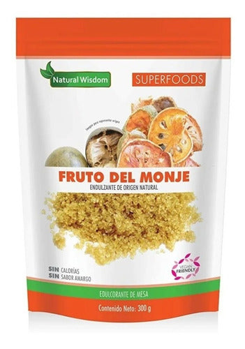 Fruto Del Monje 300 G Natural Wisdom Endulzante P/diabeticos