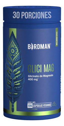 Birdman Glicinato De Magnesio 120 Cápsulas