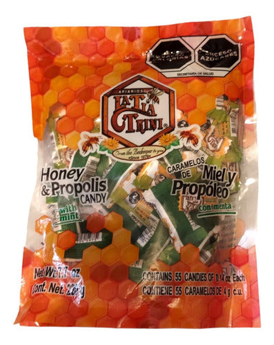 Caramelos De Miel Y Propóleo Con Menta C/55pz / La Tía Trini