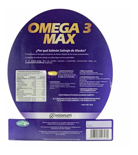 Omega 3 Max Bote Con 150 Capsulas - Solanum