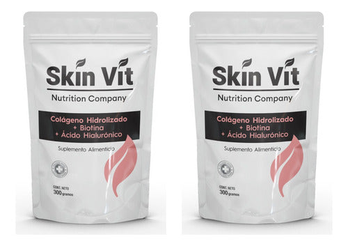 2 Piezas De Colageno Hidrolizado Biotina Acido H 300g