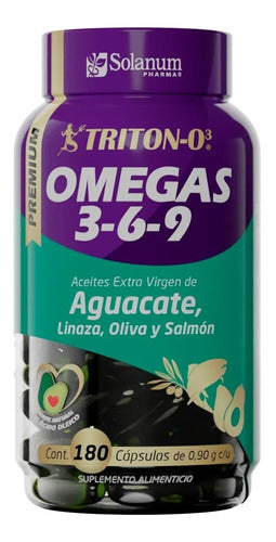 Omega 3 6 9 Premium Aguacate Salmon Linaza 180 Capsulas
