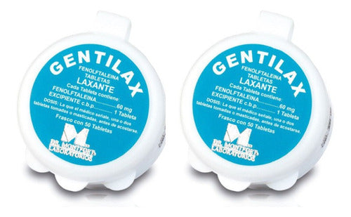 Gentilax Contra Estreñimiento 2 Pzas 50 Tabs Cada Uno
