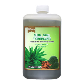 Bebida De Sabila Nopal Y Cuachalalate 1 L - Kenzo