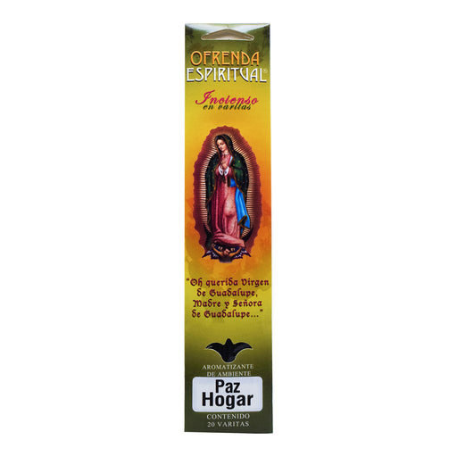 Incienso Virgen Paz En El Hogar 20 Varitas Ofrenda Espiritual