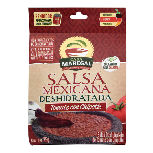 Salsa Deshidratada Tomate Y Chipotle 35 G Casa Maregal