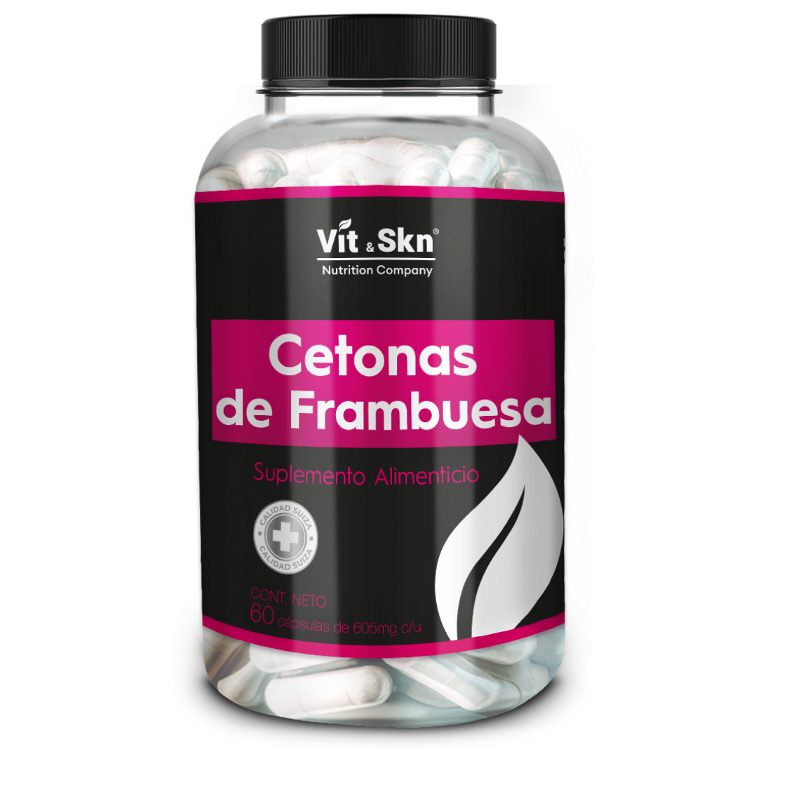 Cetonas de Frambuesa VitSkn 60 Capsulas, Súper Premium