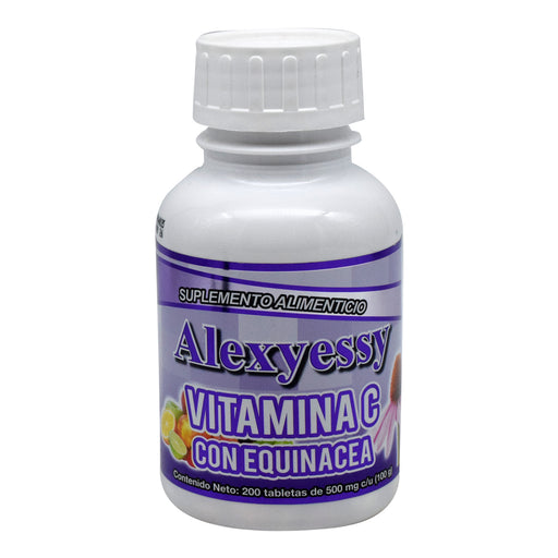 Vitamina C Con Equinacea 200 Tabletas Alexyessy Natural
