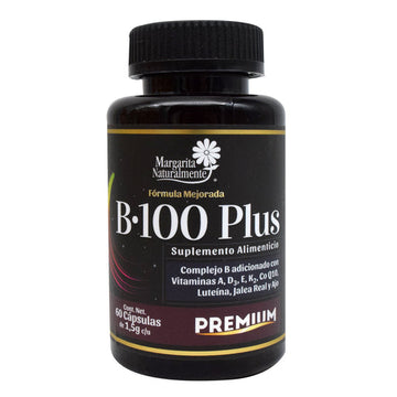 Vitamina B-100 Plus 60 Capsulas Margarita Natural
