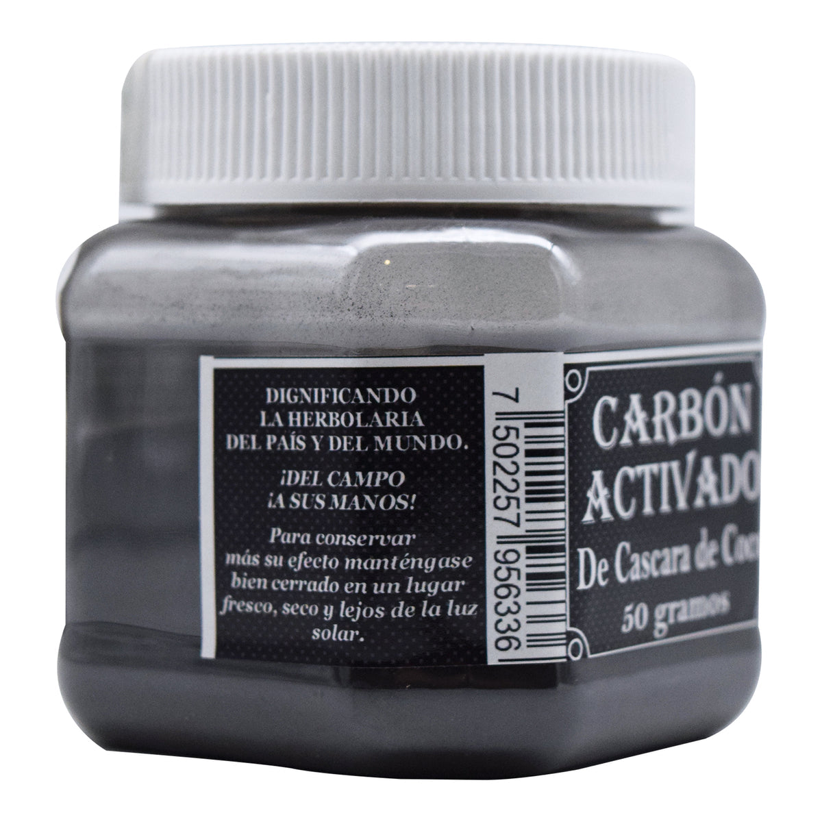 Carbón Activado De Coco La Herbonaturista 50 g