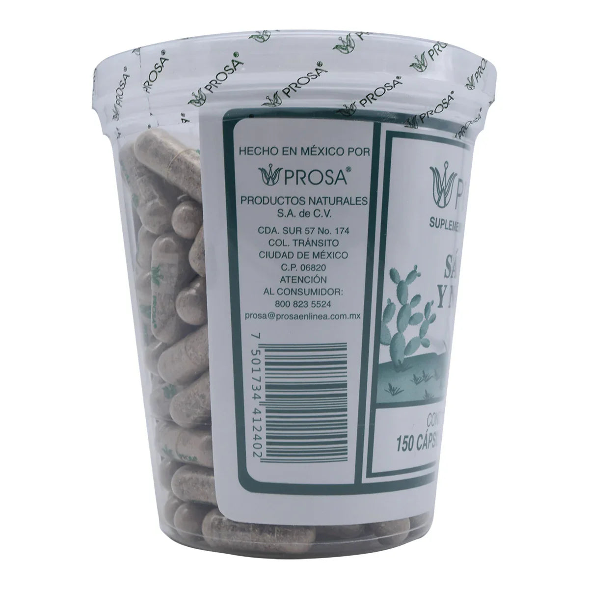 Sabila y Nopal 150 Capsulas Prosa