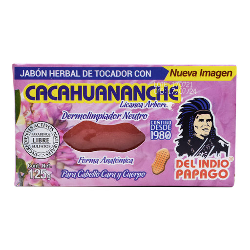 Jabon Neutro Cacahuananche 125 G Del Indio Papago