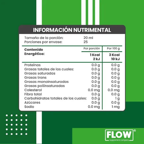 Clorofila Plus Carnitina Acido Alfa Lipoico Flow 500 mL