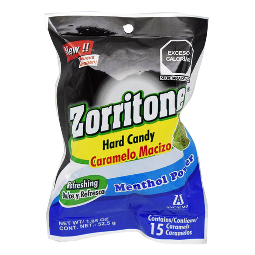 Caramelo Zorritone Menthol Power 15 Caramelos Bolsa Ancalmo