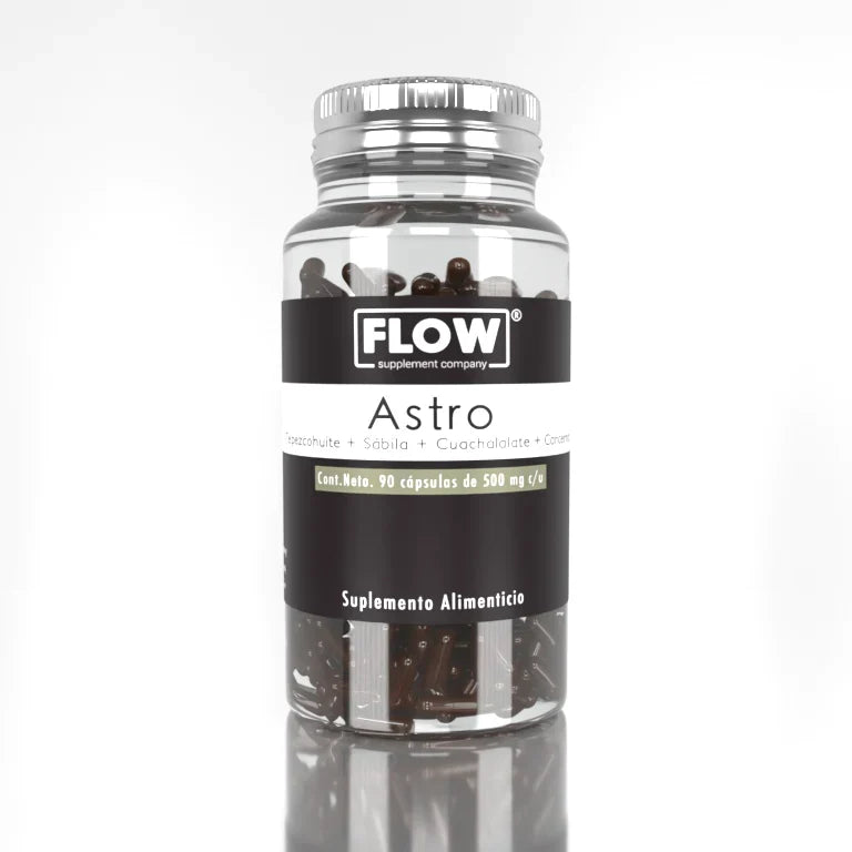Astro Cuachalalate Cancerina Sábila Tepezcohuite Flow 90 Cápsulas