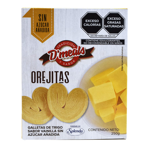 Orejitas Sin Azucar 250 G D Meals