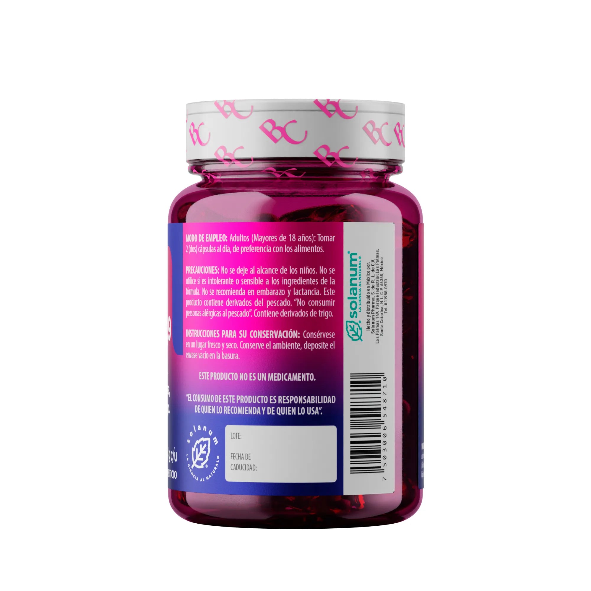Belacaps Omega 3,6,9 Triplex Solanum 60 Cápsulas