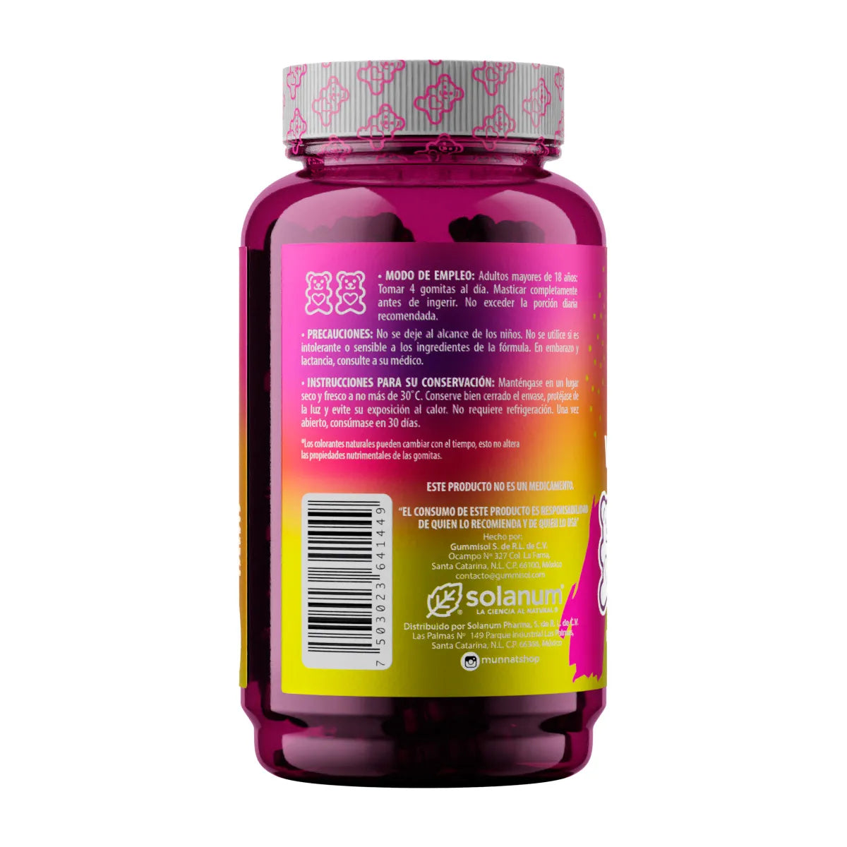 Gomitas Multi Para Mujer Frutos Rojos Belabear 100 Gomitas