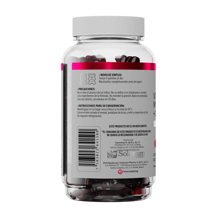 Vitaminas y Minerales + Omega 3-6-9 Belabear 100 Gomitas