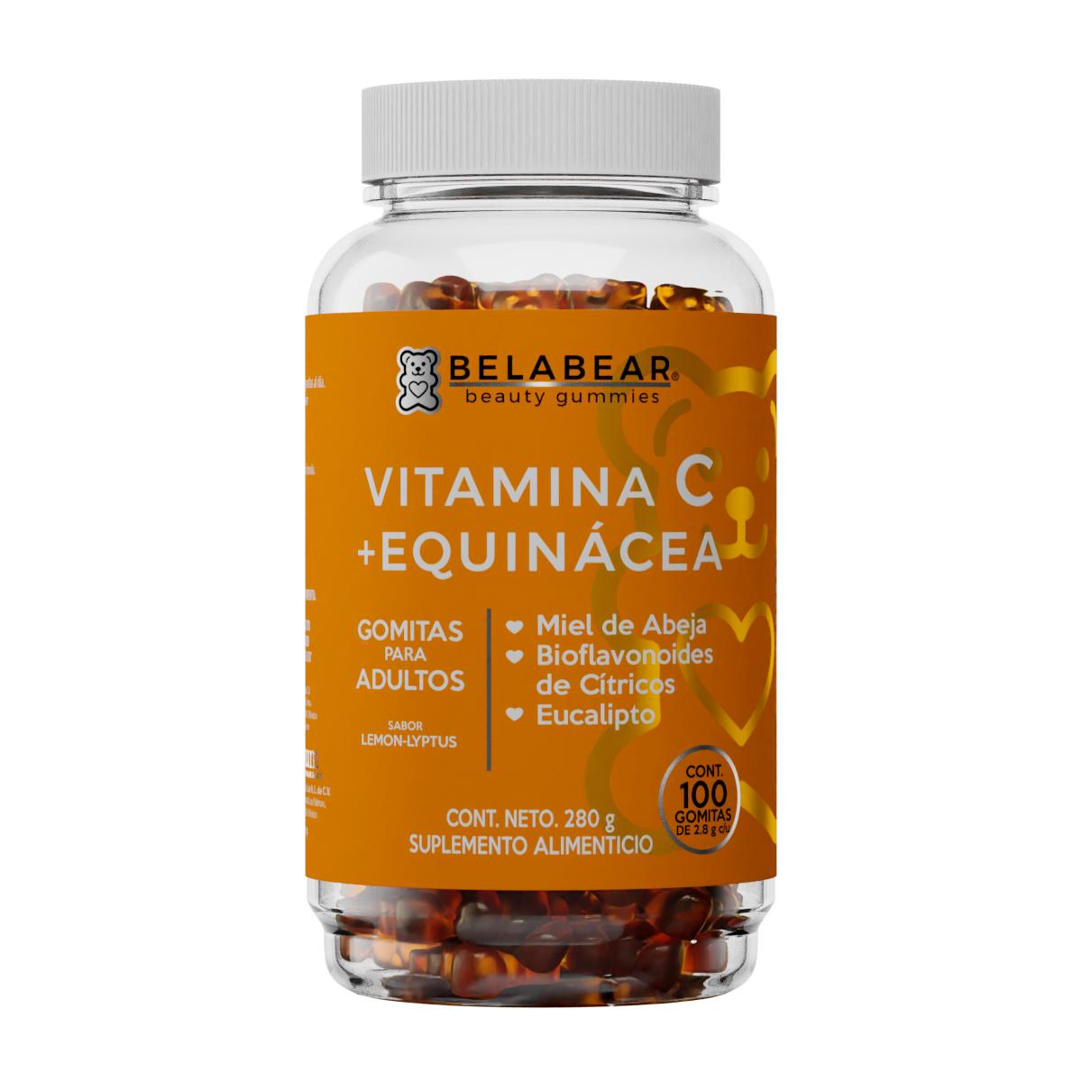 Vitamina C + Equinacea para Adultos Belabear 100 Gomitas