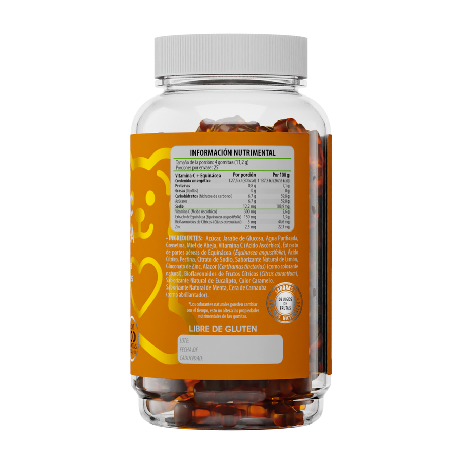 Vitamina C + Equinacea para Adultos Belabear 100 Gomitas
