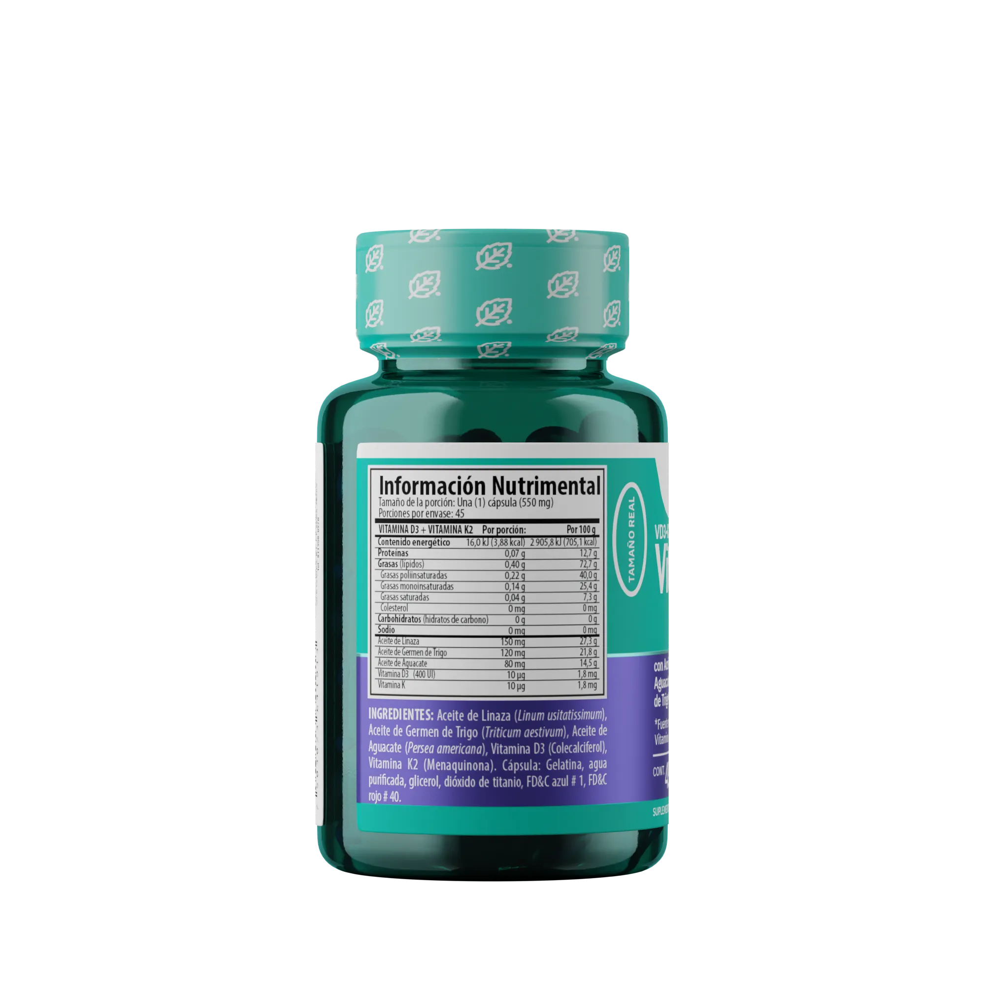 Vitamina D Con Aceite De Linaza Solanum 45 Capsulas