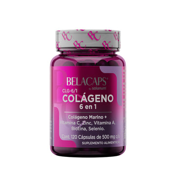 Belacaps Colageno 6 en 1 Solanum 120 Cápsulas