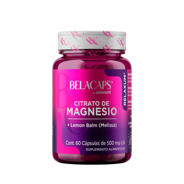 Belacaps Magnesio + Lemon Balm Solanum 60 Cápsulas