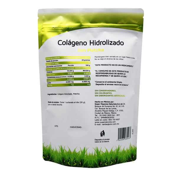Colageno Puro Hidrolizado con Matcha Vidanat 300 g