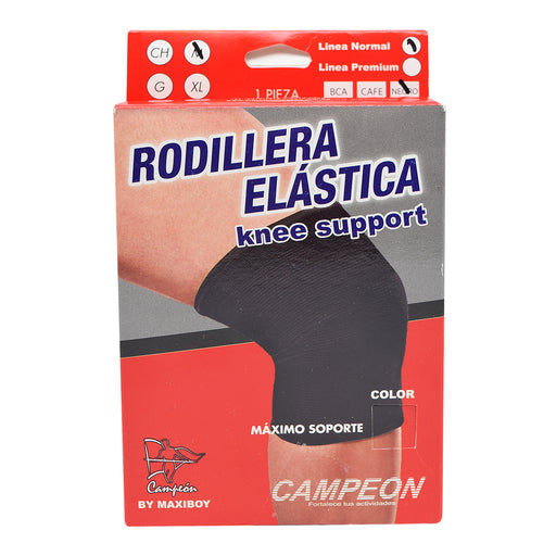 Rodillera Elastica Negra Med Campeon