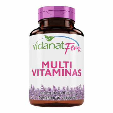 Multi Vitaminas Mujer Vidanat 30 Cápsulas
