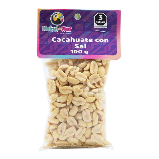 Cacahuate Con Sal 100 G Kukul Nat
