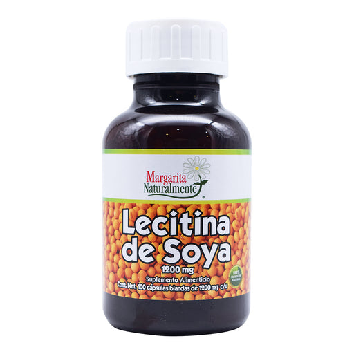 Lecitina De Soya 100 Capsulas Margarita Natural