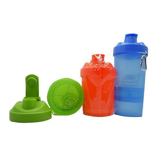 Vaso Shaker Con Compartimentos Varios Colores 450 Ml Isare