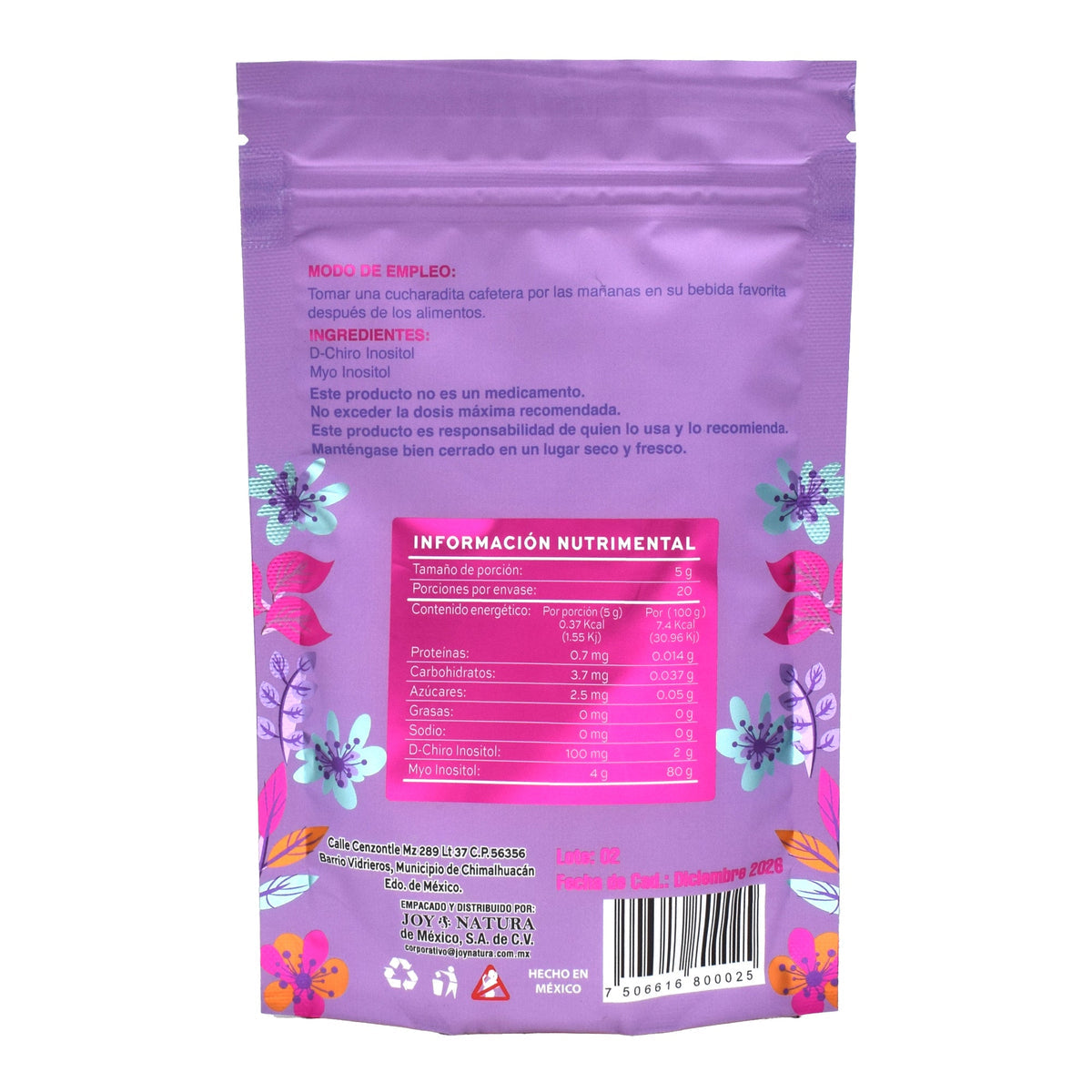 MYO & D-Chiro Inositol For Her 40:1 Joy Natura 100 g