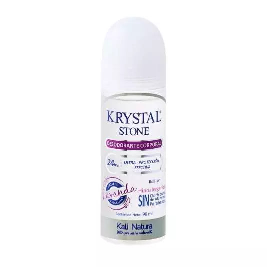 Desodorante Corporal Roll On Krystal Stone Lavanda 90 ml