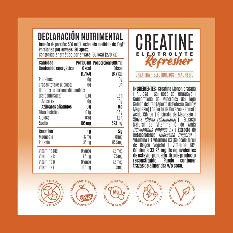 Creatine Electrolyte Refresher Birdman - Golden Peach