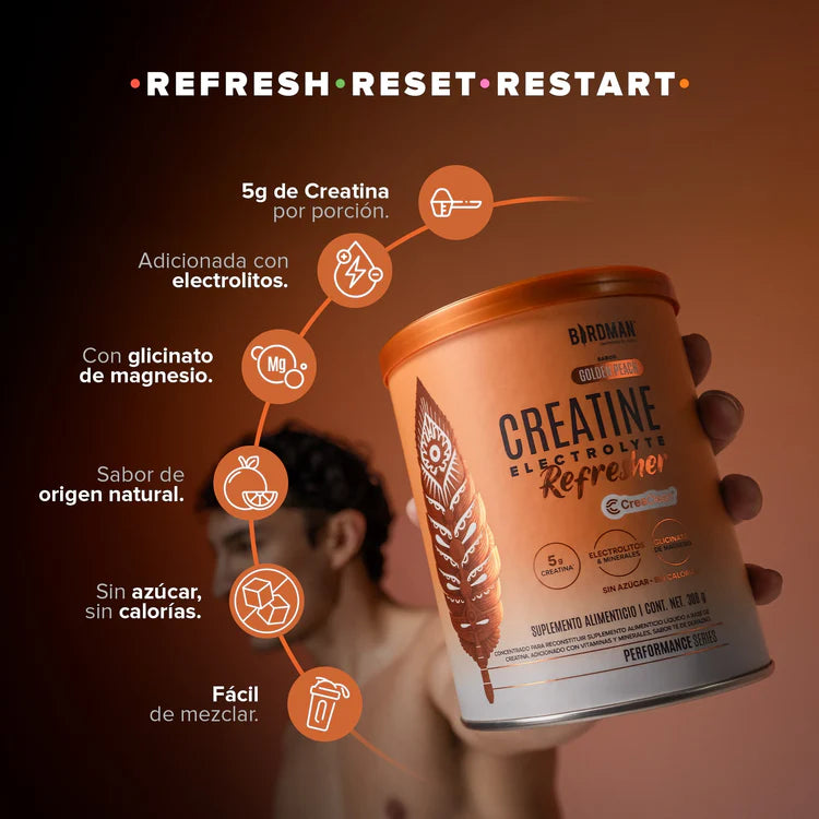 Creatine Electrolyte Refresher Birdman - Golden Peach