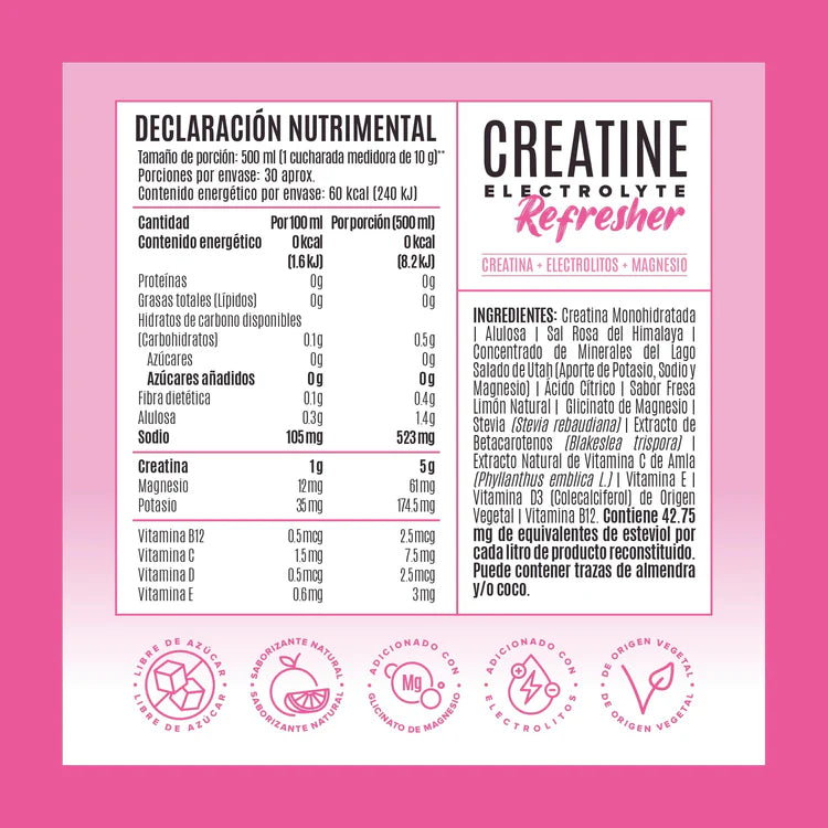 Creatine Electrolyte Refresher Birdman - Pink Lemonade