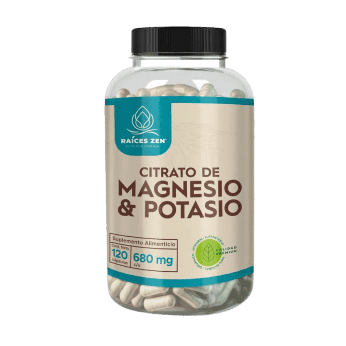 Citrato de Magnesio y Potasio Raíces Zen