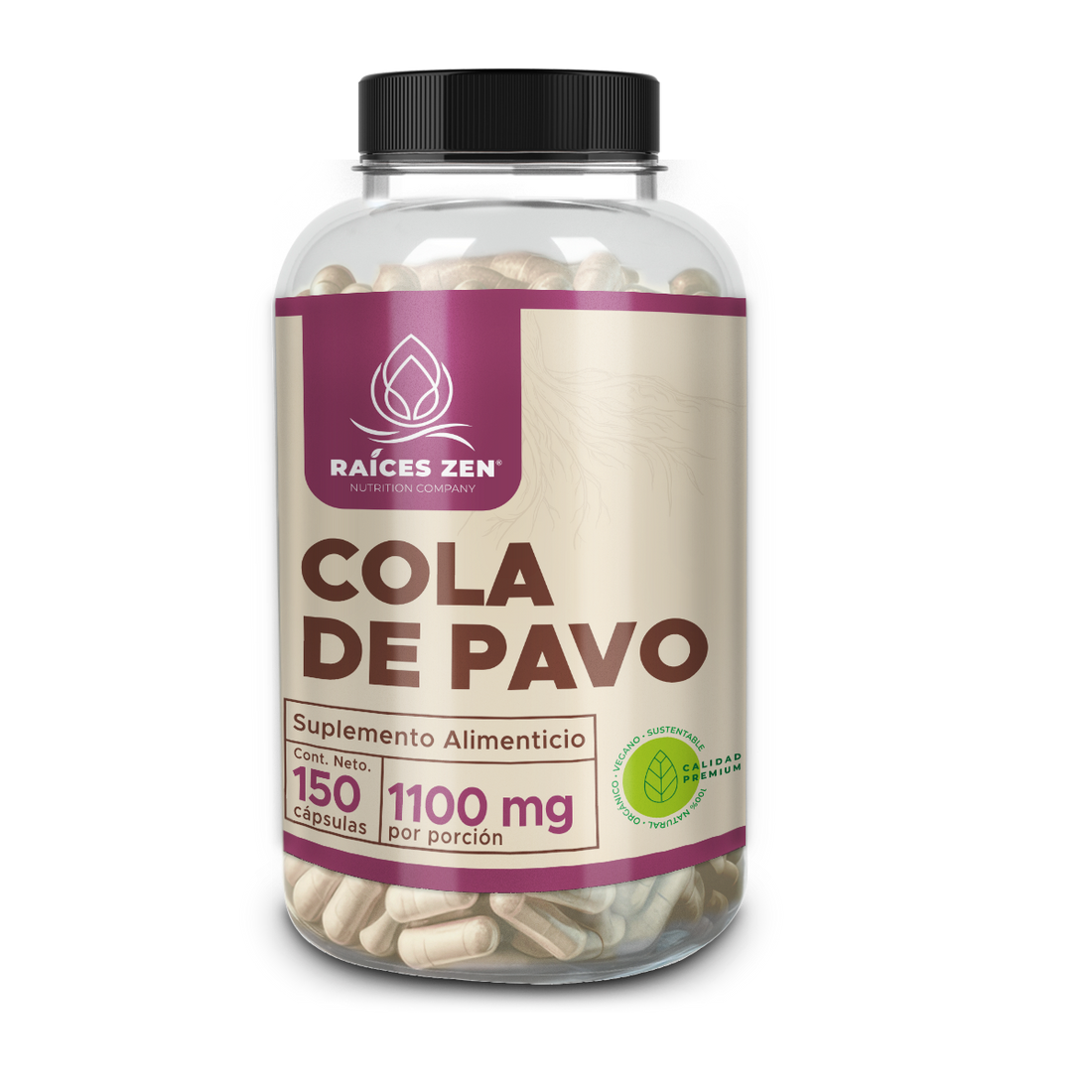 Adaptógeno Cola de Pavo Raíces Zen