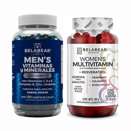 Belabear Multivitaminico Hombre + Vitaminas Mujer 200 Gomita